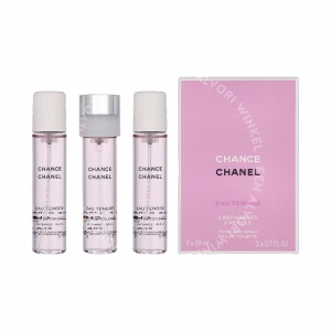Chanel Chance Eau Tendre Giftset 60ml 3x Edt Spray Refill 20Ml - Twist and Spray