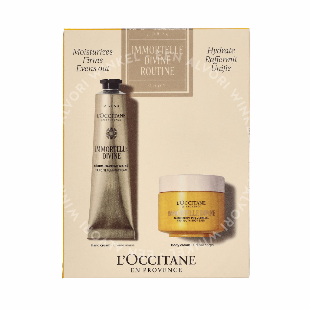 L'Occitane Immortelle Divine Body Routine Kit 150ml Body Balm75ml/Hand-in-Cream 75ml - Afbeelding 2
