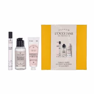 L'Occitane Fleurs De Cerisier Routine Giftset 115ml Hand Cream 30ml/Shower Gel 75ml/Edt Spray 10ml