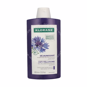 Klorane Anti-Yellowing Shampoo With Centaury 400ml Gray, Blond Hair