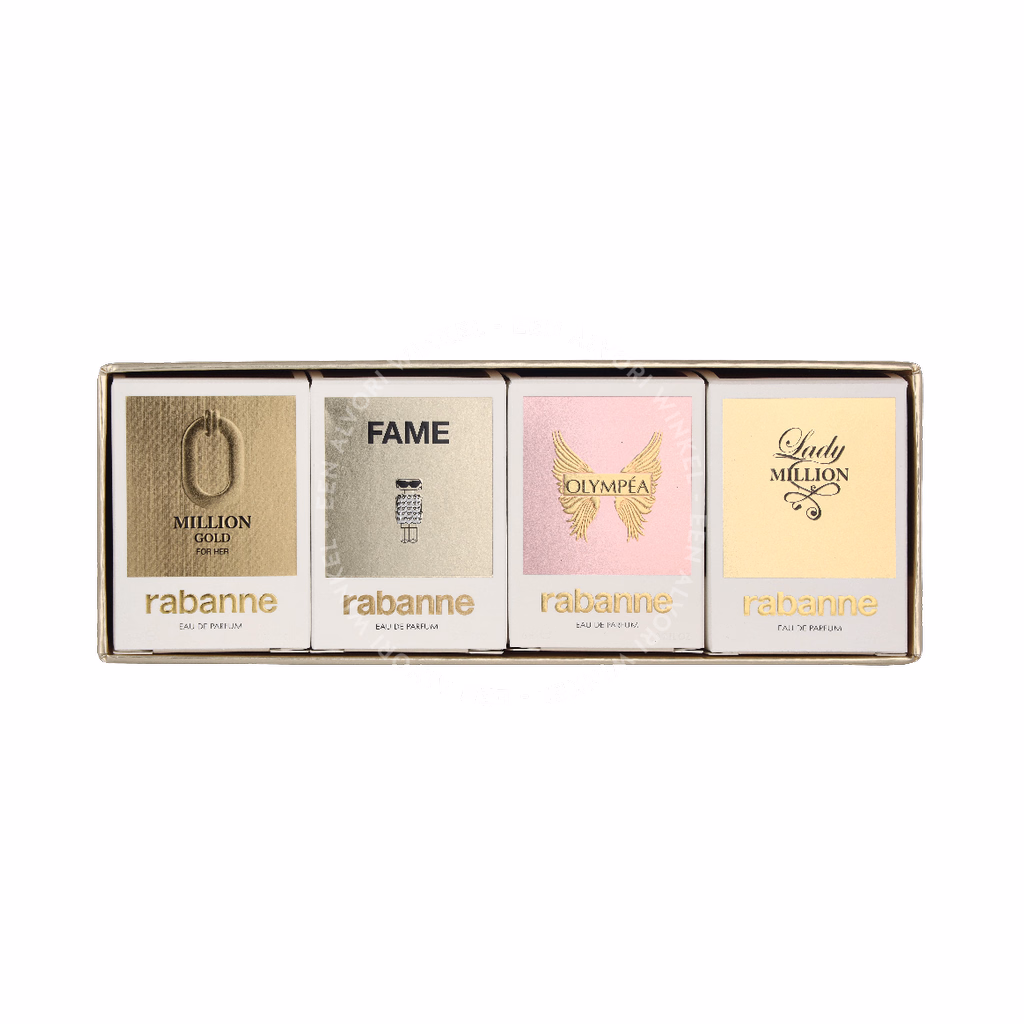 Paco Rabanne Miniatures Set 20ml EDP - Lady Million 5ml/Olympea 6ml/Fame 4ml/Million Gold For Her 5ml - Afbeelding 2