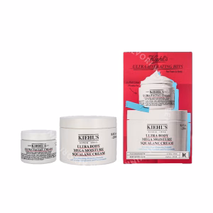 Kiehl's Ultra-Hydrating Hits Face & Body Set 300ml Facial Cream 50ml/Body Mega Moisture Squalane Cream 250ml