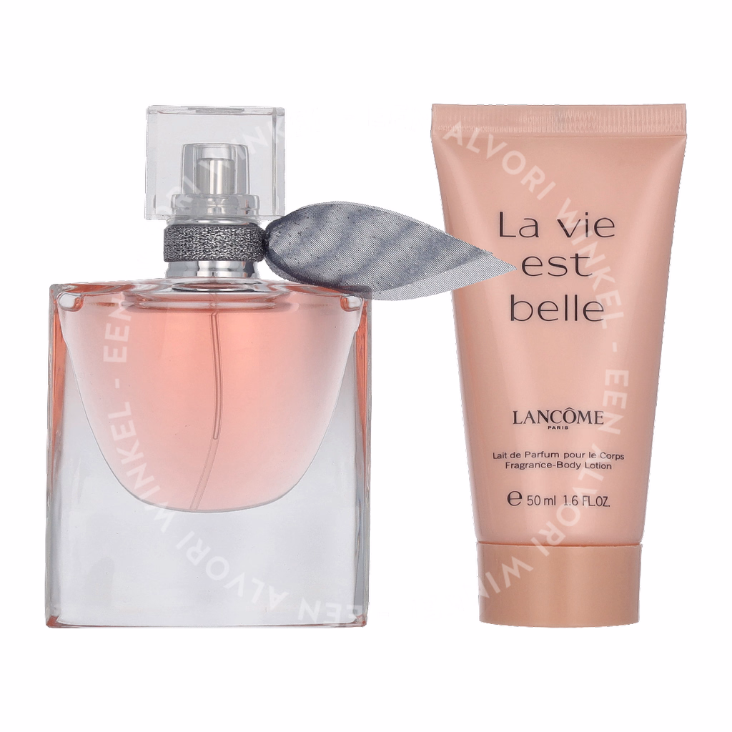 Lancome La Vie Est Belle Giftset 80ml Edp Spray 30ml/Body Lotion 50ml