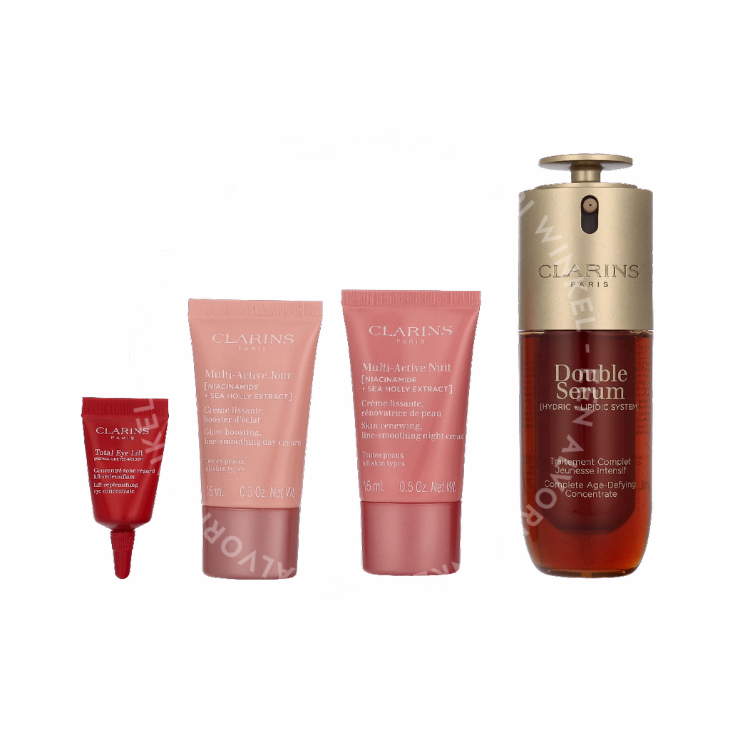 Clarins Age-Defying For First Line Set 83ml Serum 50ml/Day Cream 15ml/Night Cream 15ml/Eye gel 3ml - Afbeelding 3