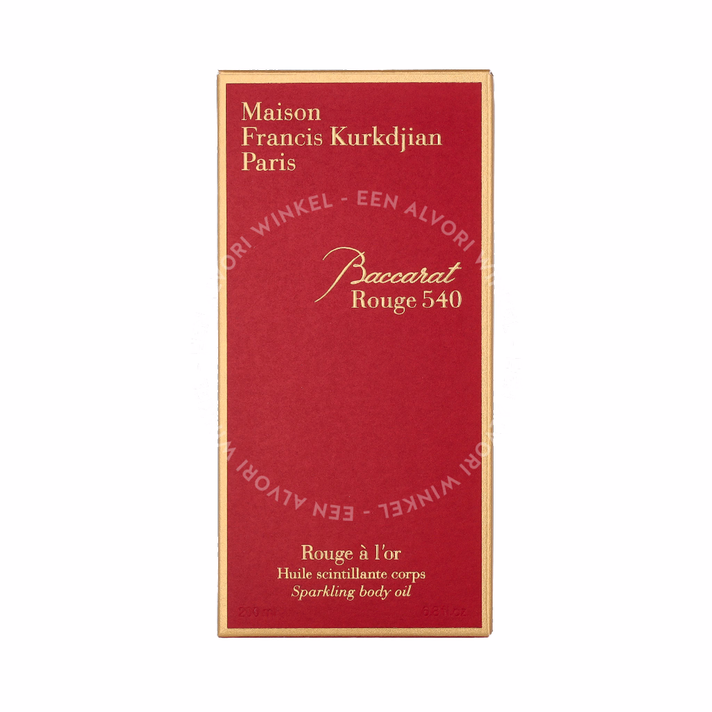 MFKP Baccarat Rouge 540 Perfume Body Oil 200ml - Afbeelding 2