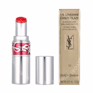 YSL Loveshine Candy Glaze Lipstick 3.2g #12 Coral Excitement