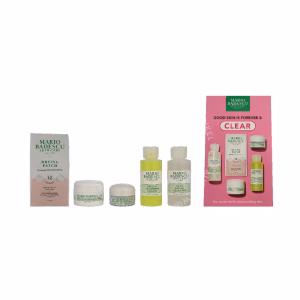 Mario Badescu Good Skin Is Forever & Clear Set 146ml Acne Facial Cleanser 59ml/Special Cucumber Lotion 59ml/Healing & Soothing Mask 14gr/Hyaluronic Dew Cream 14gr/12 Patches