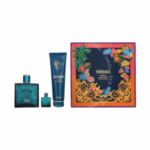 Versace Eros Pour Homme Giftset 255ml Edt Spray 100ml/Shower Gel 150ml/Edt Spray 5ml