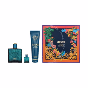 Versace Eros Pour Homme Giftset 255ml Edp Spray 100ml/Shower Gel 150ml/Edp Spray 5ml