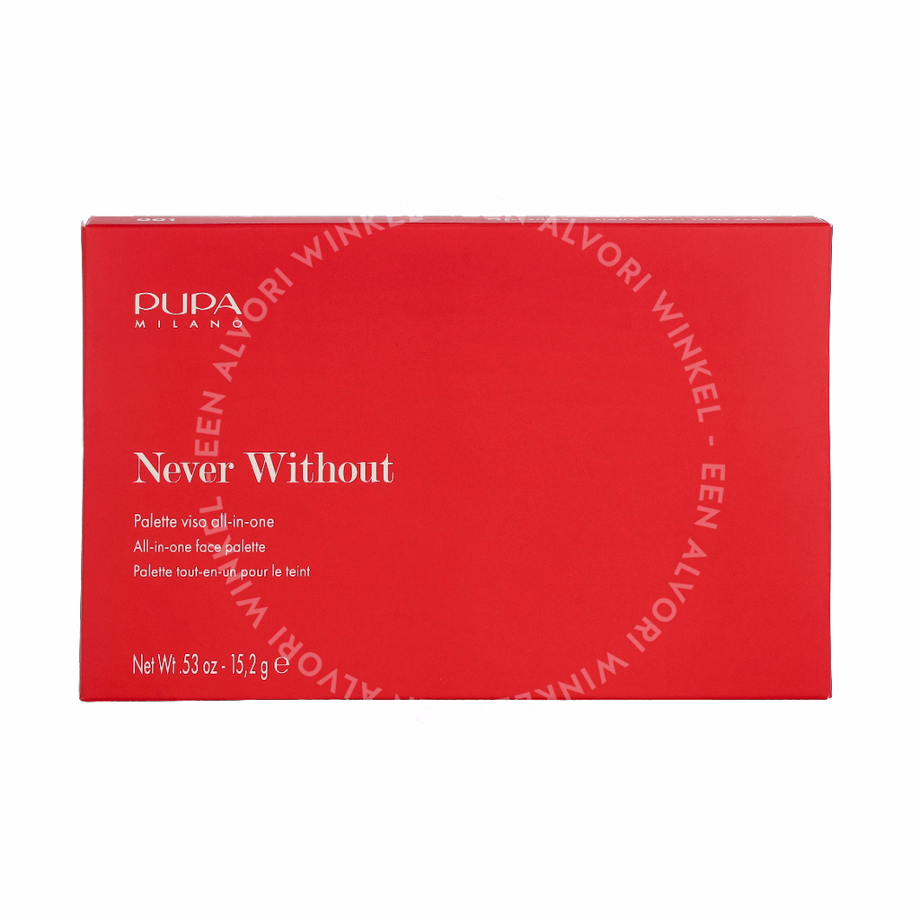 Pupa Never Without All In One Face Palette 15.2g #001 Light - Afbeelding 2