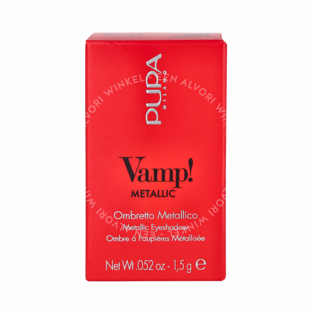 Pupa Vamp! Metallic Eyeshadow 1.5g #301 Frozen Black - Afbeelding 2