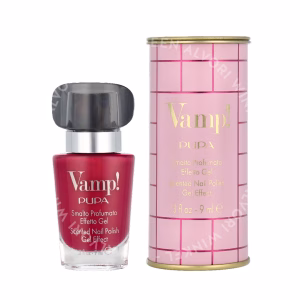 Pupa Vamp! Scented Nail Polish Gel Effect 9ml #317 Hypnotic Cherry