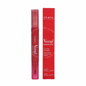 Pupa Vamp! Marker Duo 4ml #004 Spicy Raspberry / lip marker 1,4ml / lip gloss 2,6ml