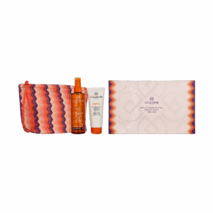 Collistar Sun Giftset 300ml Super Tanning Dry Oil Spf6 200ml/After-Sun Balm 100ml/Pouch