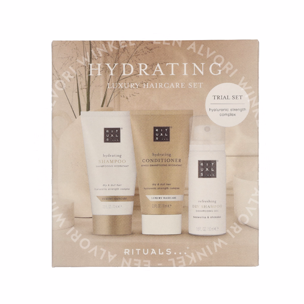 Rituals Hydrating Luxury Haircare Set 190ml Hydrating Shampoo 70ml/Hydrating Conditioner 70ml/Refreshing Dry Shampoo 50ml - Afbeelding 2