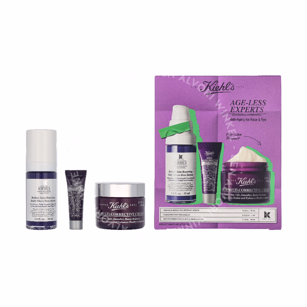 Kiehl's Anti-Aging Essentials Giftset 40ml Retinol Serum 30ml/Eye Treatment 3ml/Face & Neck cream 7ml