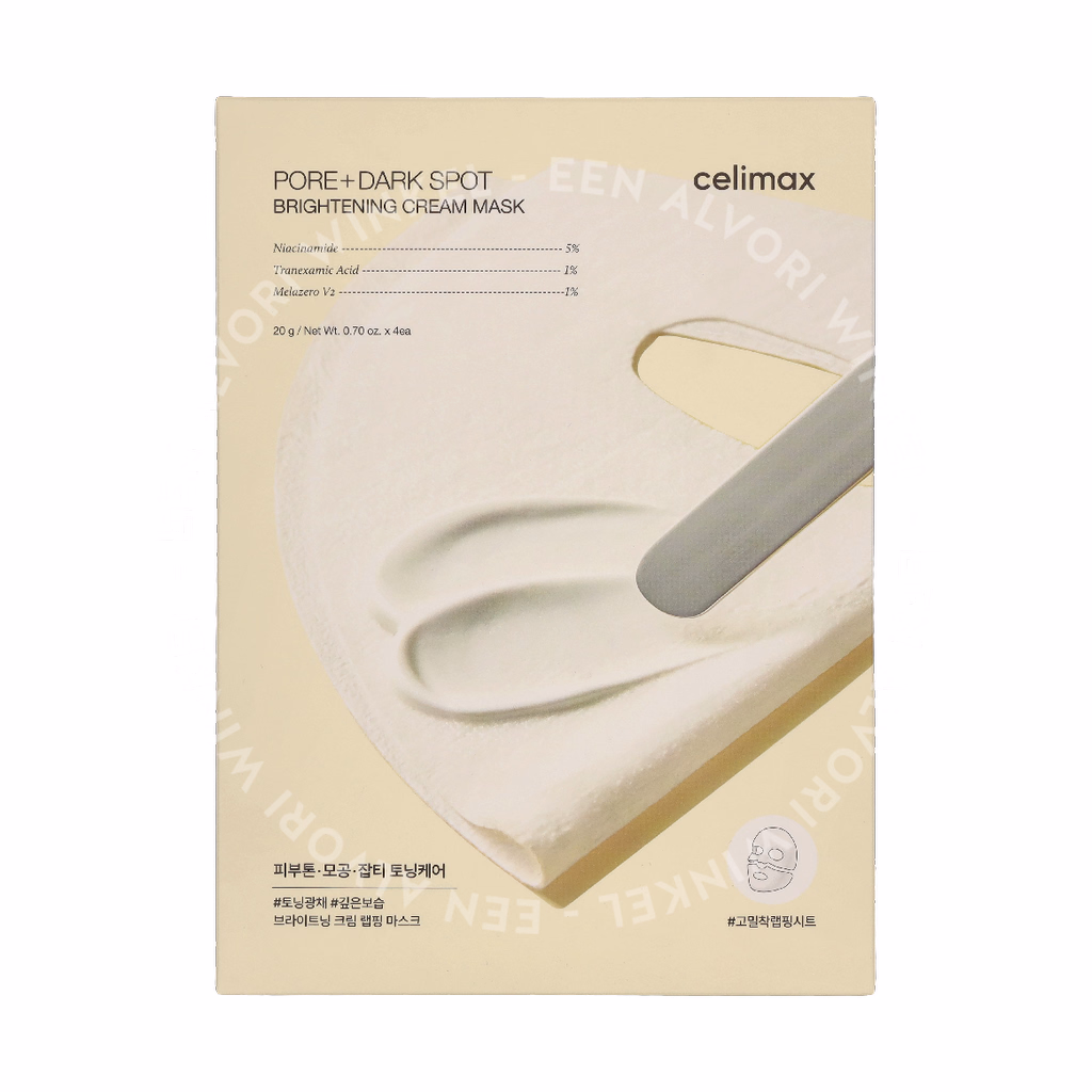 Celimax Pore + Dark Spot Brightening Cream Mask 80g 4x20g - Afbeelding 2