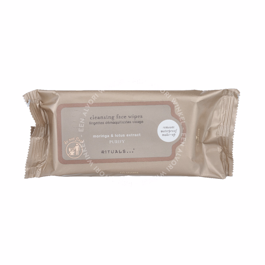 Rituals Purify Moringa & Lotus Extract Cleansing Face Wipes 10stuk - Afbeelding 2